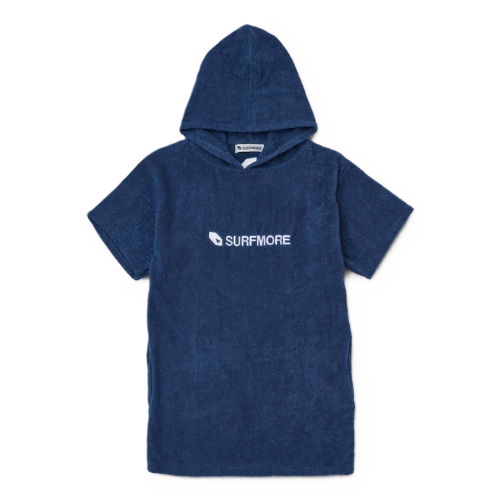 surfmore badeponcho til born navy SURFMORE badeponcho til børn Navy
