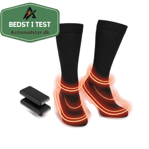 SnowRider HeatSocks 4000 Genopladelige varmesokker - Bedst i Test